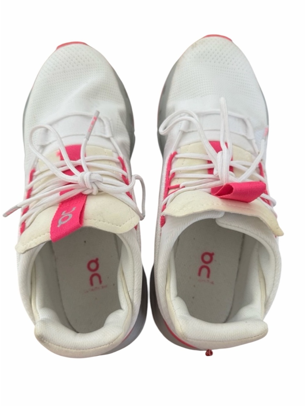 On Running Women's White and Pink‎ Athletic Running Shoes - Picture 5 of 6